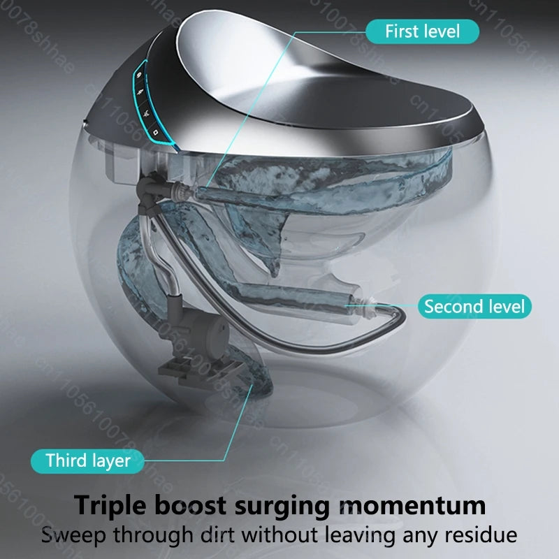 D132 Smart Toilet Bidet with Auto Flush Heated Seat Warm Water Sprayer Deodorizer Air Dryer Remote Control Intelligent LED Displ