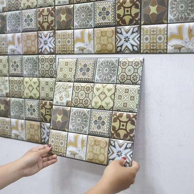 10/20Pcs Peel and Stick Tile Backsplash Thicker Design Marble Tiles 12"X12" Stick on Backsplash Self Adhesive Tiles for Any Room