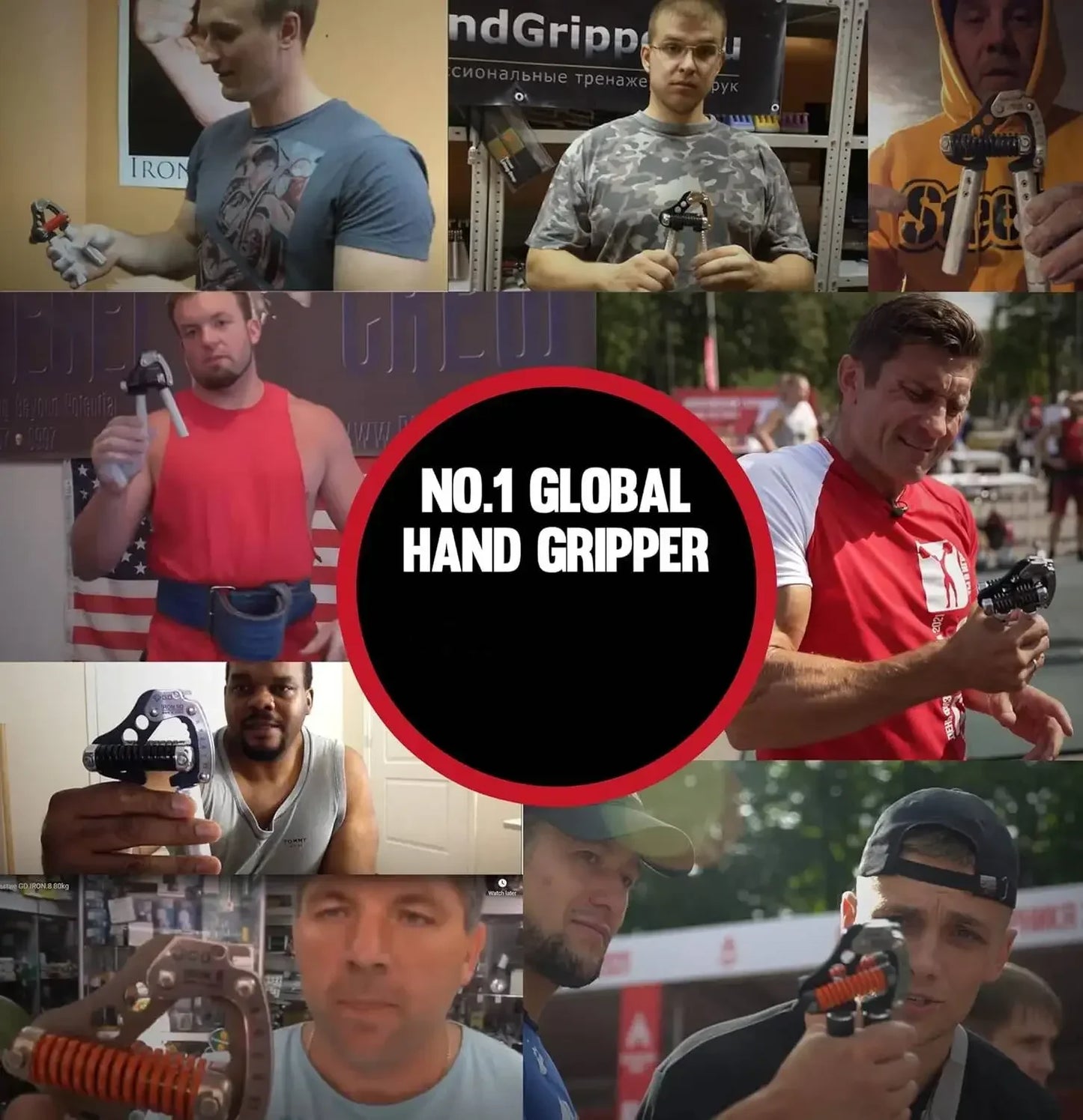 Iron Grip Adjustable Hand Gripper Strengthener Grip Strength Trainer Hand Grip Exerciser Wrist Strengtheners Silent Durable