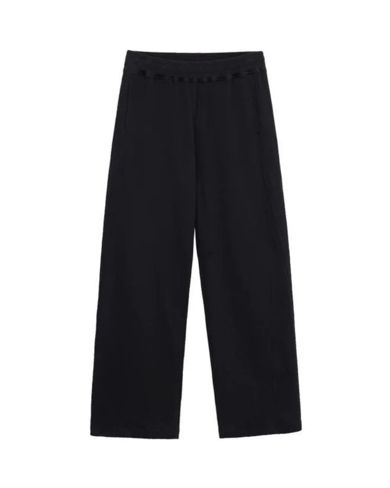 American casual pants men's straight tube loose oversized elastic waistband sports pants simple and fashionable casual running p
