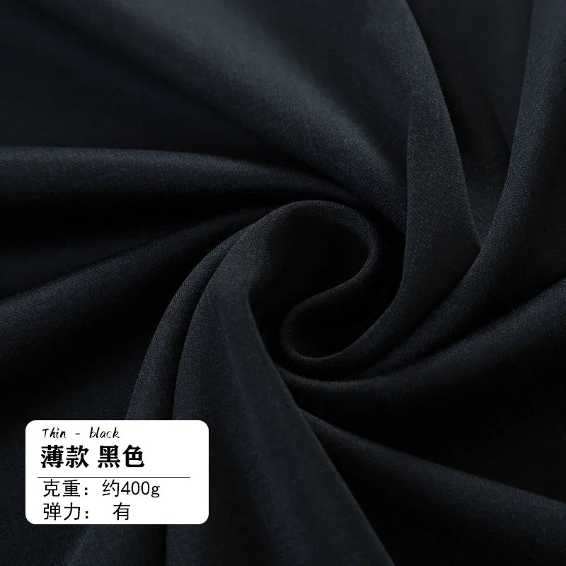 Tissu de Costume Élastique Haute Densité Mince Épais Manteau Pantalon Jupe Vêtements Design Tissu Anti-Boulochage Anti-Décoloration Vente en Gros au Mètre