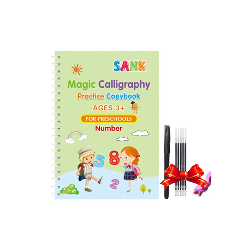 Sank Magic Practice Deutsch Übungsbuch Stift Spanisch Kalligraphie Für Kinder Kostenloses Abwischen Englisch Französisch Wiederverwendbares Schreiblernbuch Kostenloser Versand