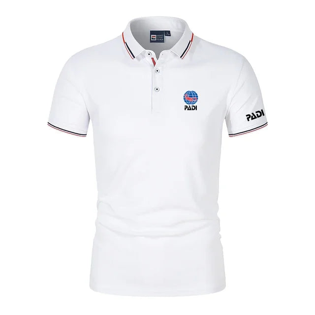 Herren Sommer Outdoor Freizeit POLO Hemd PADI Outdoor Sport Arbeit Freizeit Kurzarm Atmungsaktiv Bequem POLO Top