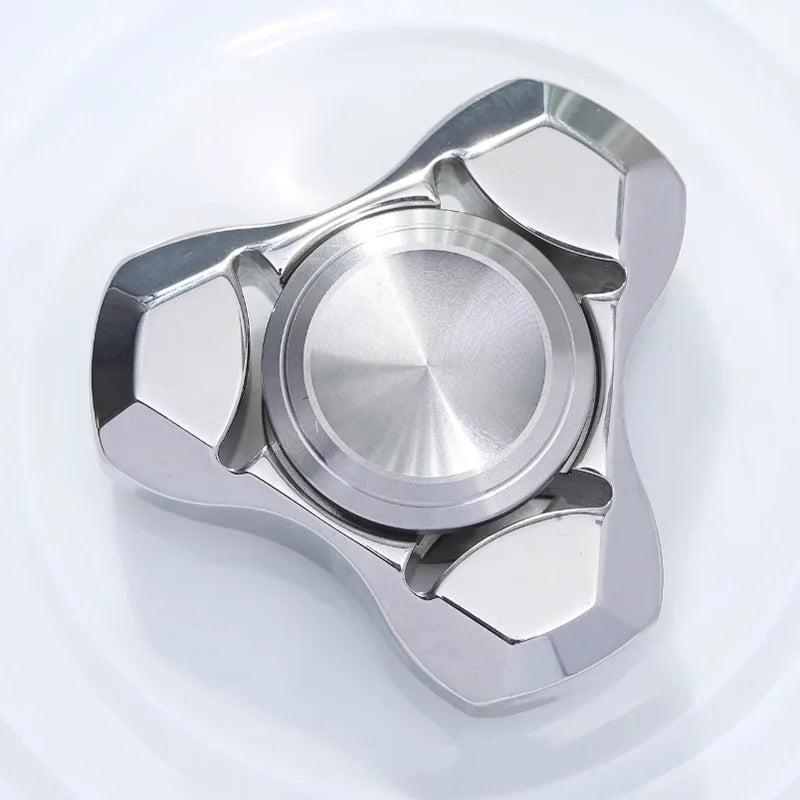 Spirit Fox Edelstahl Metall Fidget Spinner Erwachsene EDC Antistress Hand Spinner Büro Spielzeug Autismus Stressabbau Spielzeug Geschenke