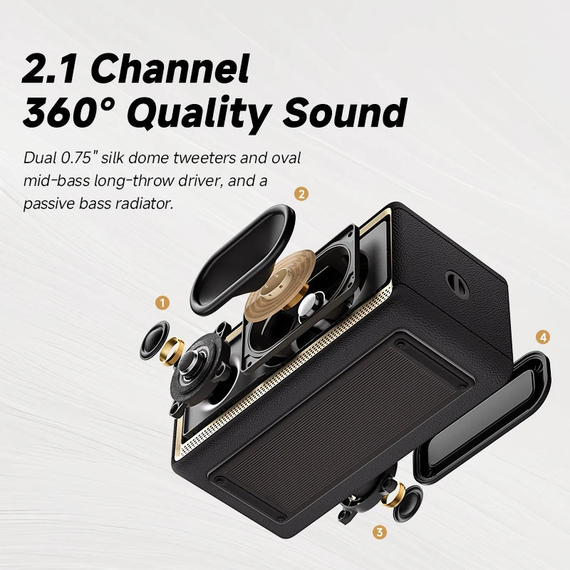 Edifier ES60 Enceinte Bluetooth portable Mini haut-parleur Barre de son sans fil 36W RMS Extérieur Étanchéité IP66 Longue autonomie