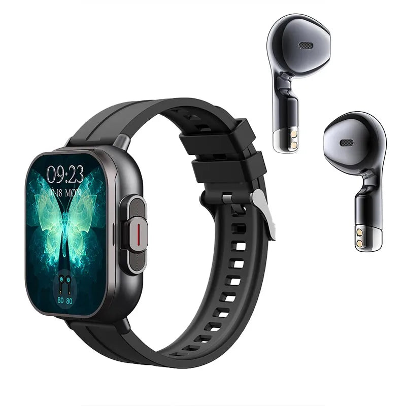 Montre Intelligente 2026 D8 Pro avec Écran 2,01 pouces, Écouteurs sans Fil, Fréquence Cardiaque, Pression Artérielle, Oxygène Sanguin et Assistant Sportif