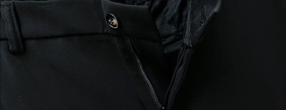 Hose Weste 2-teiliges lockeres Anzugset Büro Business Casual Schwarz Schön Geteilte Träger Herren Oberbekleidung Koreanische Kleidung Metallknopf