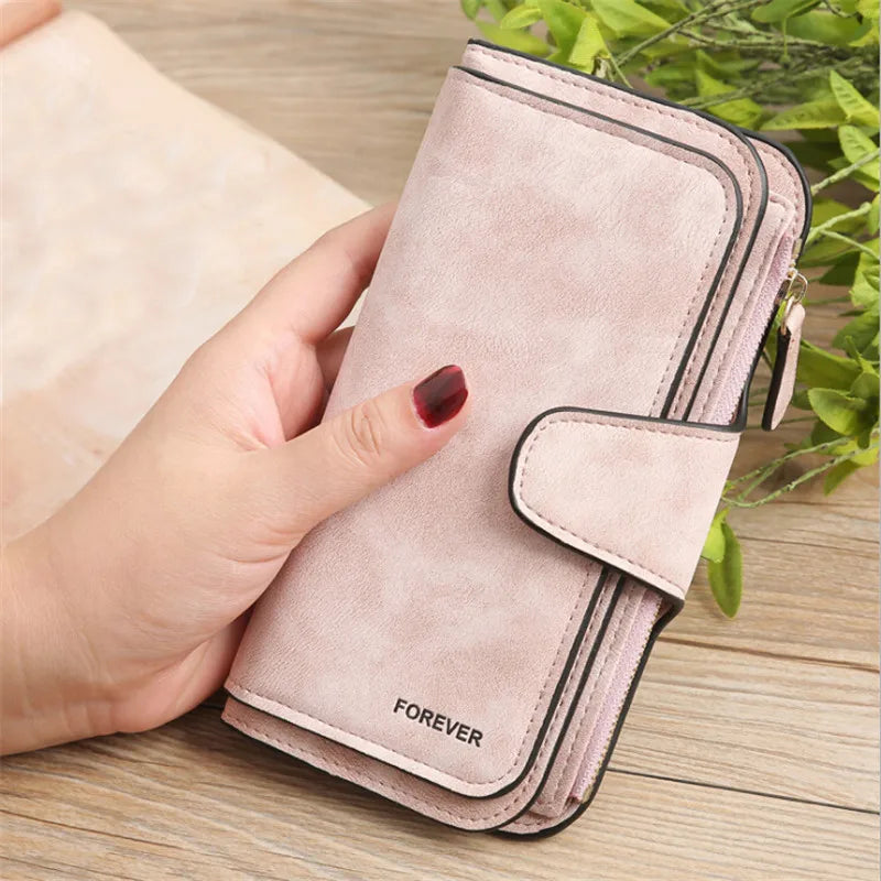 Damen-Leder-Geldbörse, hochwertiges Damen-Clutch, Lady Purses, große Kapazität, Wallets, Carteira Feminina, 5 Auswahlmöglichkeiten