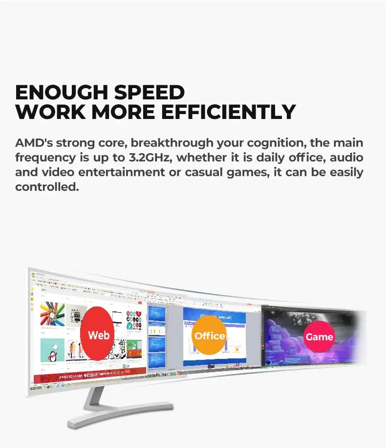 AOTESIER 5 9400 F RX580 PC Gamer Complet Pas Cher, Ensemble d'équipement Informatique Personnalisé, Ordinateurs de Bureau Préassemblés, Vente en Gros, Assemblage PC Gamer de Bureau