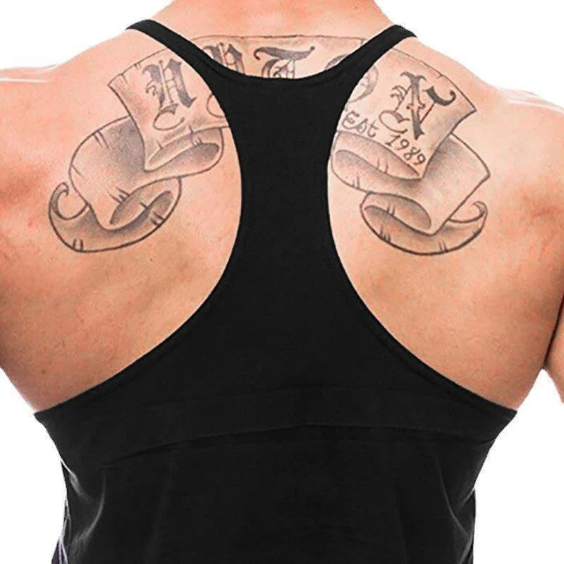 Gilets de course pour hommes ANIMAL Lettres imprimées Débardeurs de sport sans manches en coton pour la musculation Maillots de corps vêtement de fitness musculaire