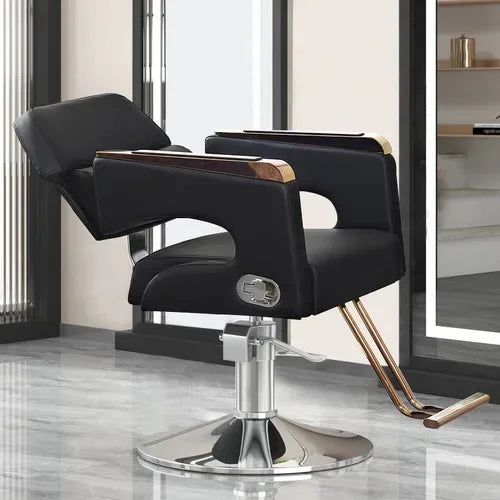 Chaise de Salon de Luxe Lifter, Protecteur en Métal, Dossier, Chaise de Barbier Pivotante, Fauteuil Confortable Nordique, Cadeira De Cabeleireiro, Mobilier de Salon