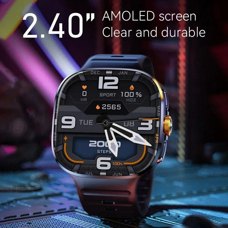 M99 5G Smartwatch: 2,4" AMOLED-Bildschirm, drehbare Kamera, SIM- und WLAN-Unterstützung für eigenständige Anrufe und soziale Medien.