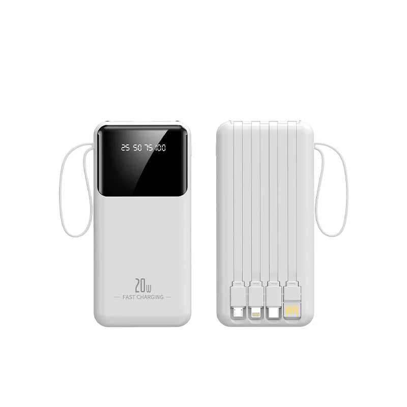 Batterie Externe 10000mAh 20000mAh pour iPhone et Téléphones Android Charge Rapide Powerbank Chargeur Portable