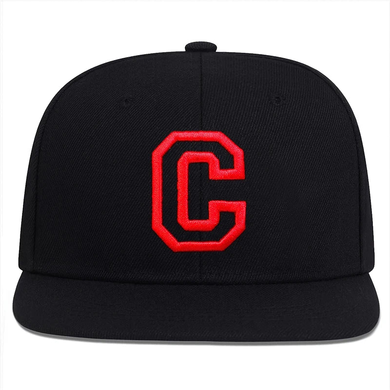Unisex C-Buchstabenstickerei Seite CHICAGO Hip-Hop Hüte Frühling Herbst Outdoor Verstellbare Casual Baseball Caps Sonnenhut