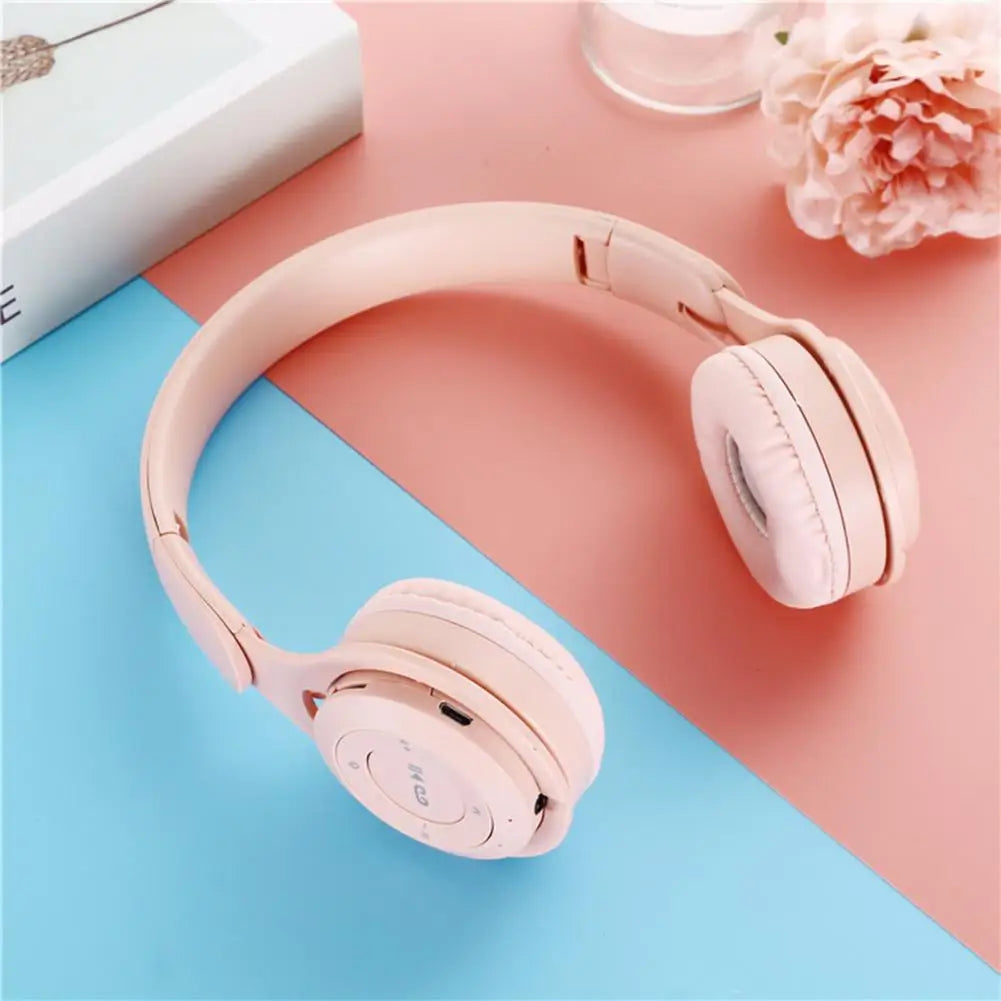 Écouteurs sans fil Bluetooth pour enfants, Casques stéréo pliables, Casques de jeu supra-auriculaires pour Android iOS