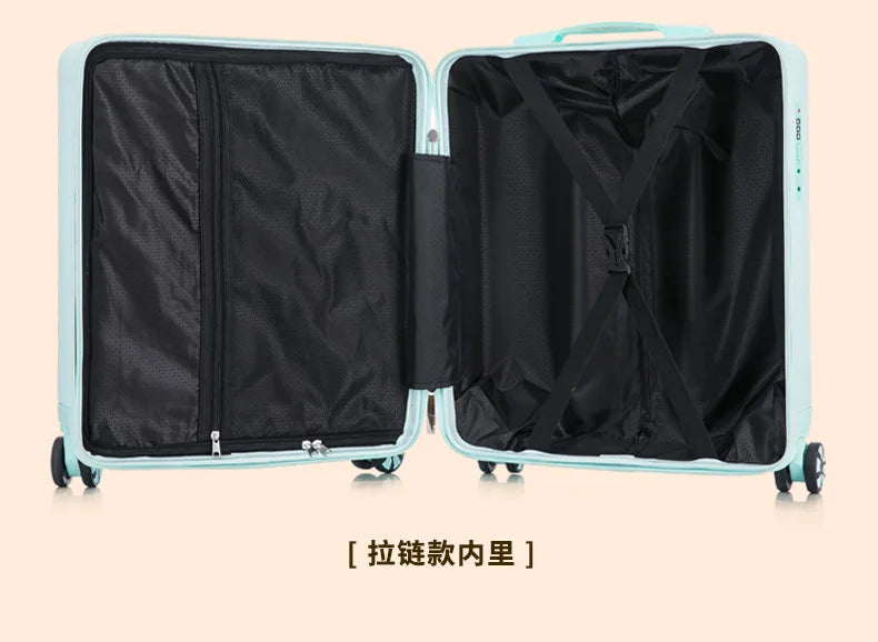 Nouvelle valise trolley universelle à roulettes 18 pouces 2024, sac de maquillage cabine pour hommes et femmes