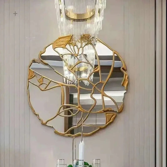 Nordic Luxury Decorative Mirrors Wall Creative Minimalist Decorative Mirrors Irregular Spigel Living Room Decoration WZ50DM
