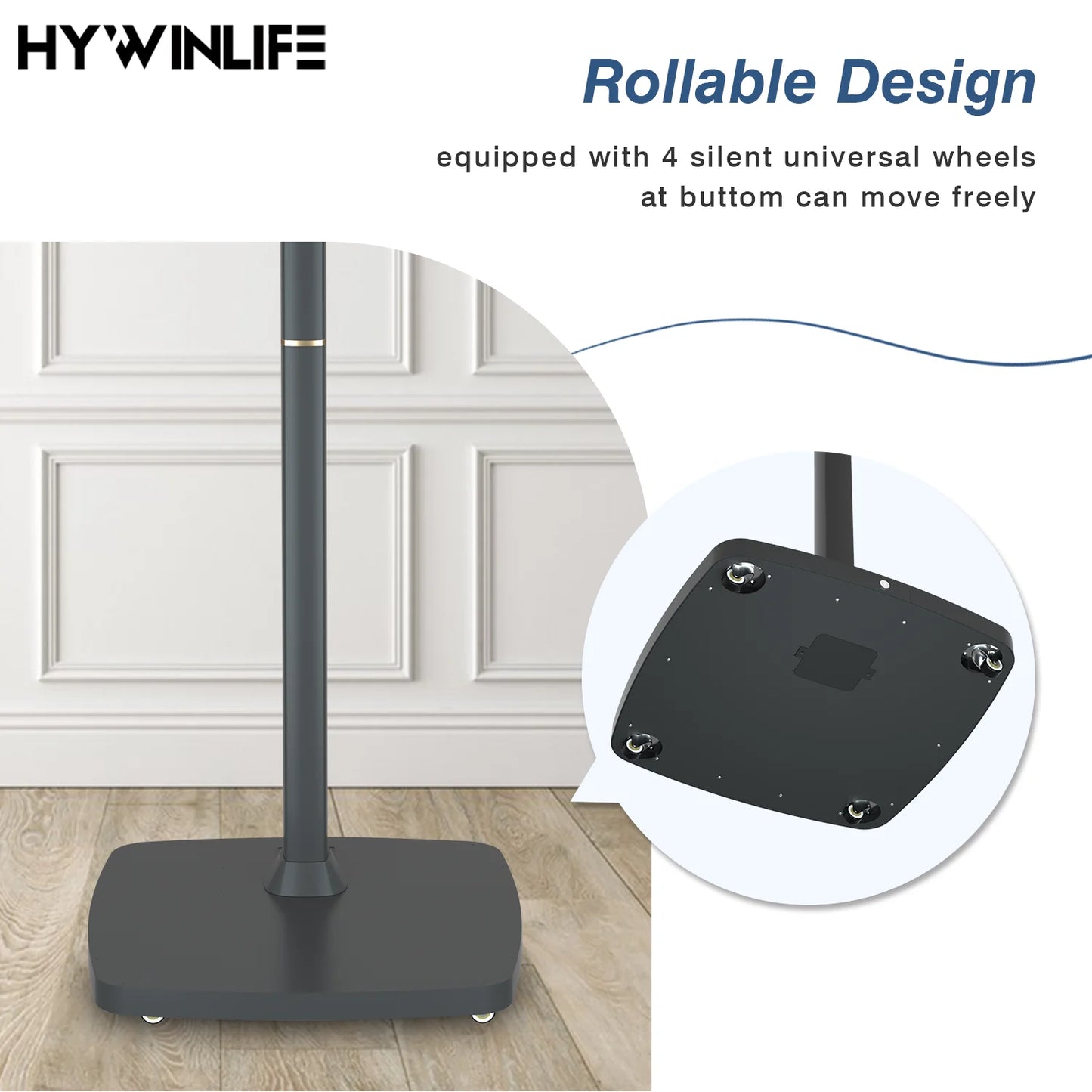 Téléviseur intelligent portable 27" – Moniteur publicitaire Android 10 rotatif avec batterie (support mobile, écran tactile Full HD)