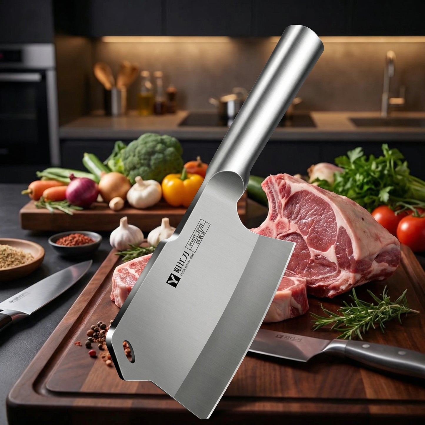 Premium Kitchen knife High Grade Thickened Bone Cleaver Knife High Carbon Stainless Steel Butcher Axe New Type Kitchen Knife