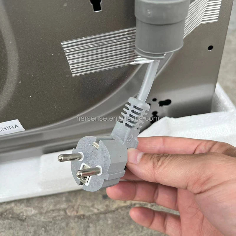 Household Large Capacity Intelligent 12kg Variable Frequency Full Automatic Front Load Washing Machine with Hot Dry 2 in 1