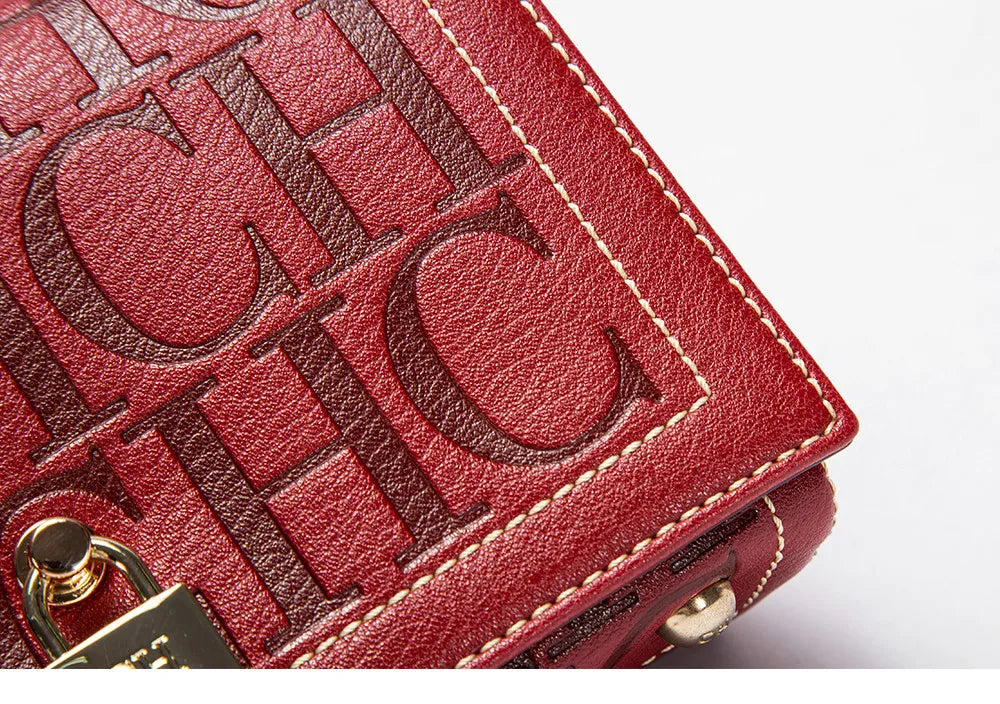 CH Womens Shoulder Bag Luxury Brand 2025 Fashion Solid Color Printed Handbag Fashion Design Model Metal Accessories Buckle