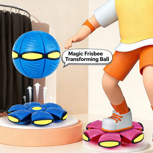 Outdoor Fun Toys Boy Girls Flying Saucer Ball Parent Children Toy Foot Magic Deformation Foot Pressure Decompression Vent Ball