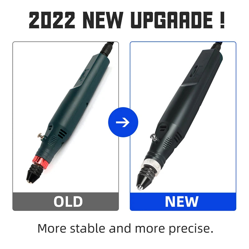 TUNGFULL Drill Engraver Mini Drill Tools Hand-held Mini Dremel Wood Working Tools Electric Grinding Accessories Set