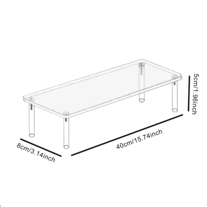 1 Stück mehrschichtiger Acryl-Präsentationsständer Tortenständer hochtransparentes trapezförmiges Ablageregal perfekt für Dessert-Cupcakes