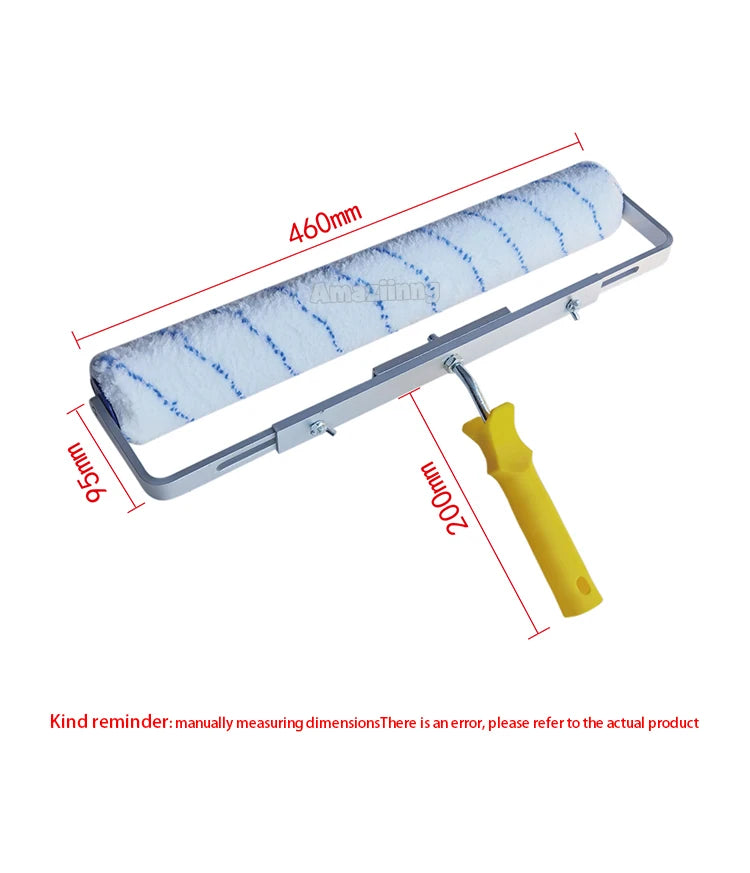 Rouleau à Peinture 18 pouces Brosse Peluche Courte-Moyenne-Longue Outil de Peinture pour Décoration Murale 6MM/9MM Support de Outil de Peinture