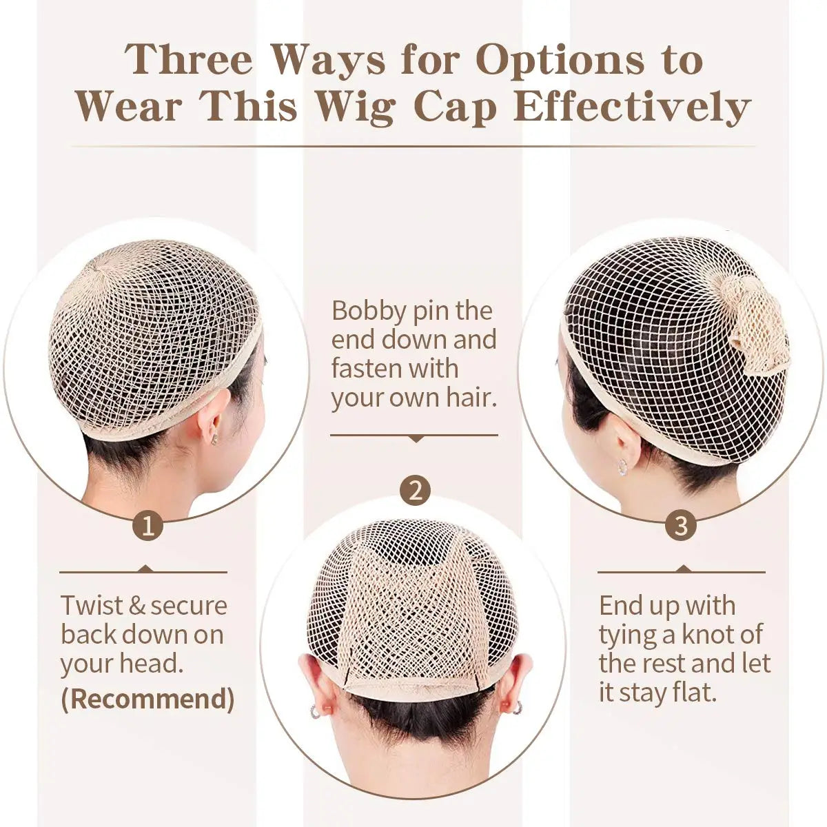 1/3/5 PCS Black Wig Net Caps Durable Elastic Mesh Head Cover Fishnet Hat Close End Hair Styling Accessories for Men and Women