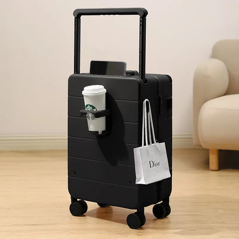 COLENARA Gepäck Neu 20"24" Herren Aluminiumrahmen Boarding Box Damen ABS + PC Trolley Koffer "26 Zoll Handgepäck Reisekoffer