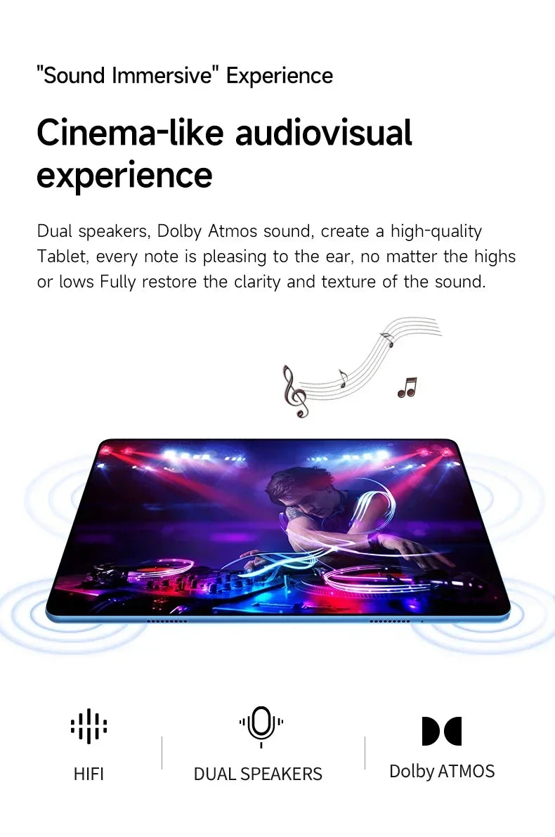 Tablette PC iPad Air Pro 2025 11" Android 14 22Go+2To Snapdragon8Gen3 20000mAh 4G/5G Double SIM Bluetooth WiFi