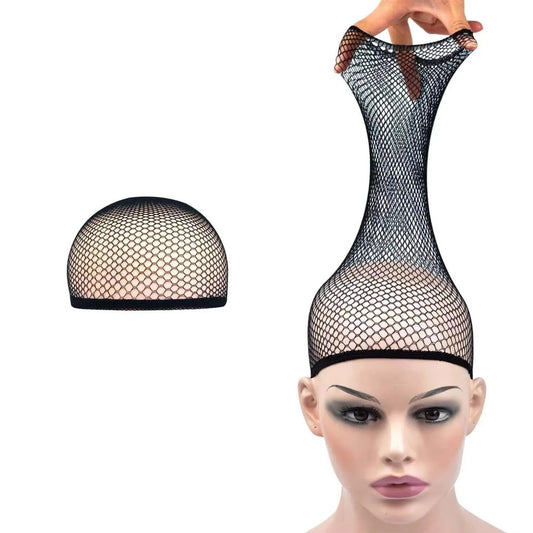 1/3/5 PCS Black Wig Net Caps Durable Elastic Mesh Head Cover Fishnet Hat Close End Hair Styling Accessories for Men and Women