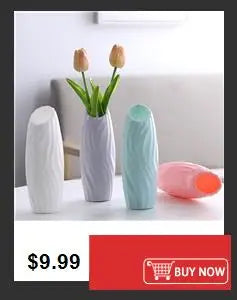 1 vase en cristal d'imitation, vase en plastique transparent créatif anti-chute, pot de fleurs transparent durable, vases de décoration modernes pour la maison