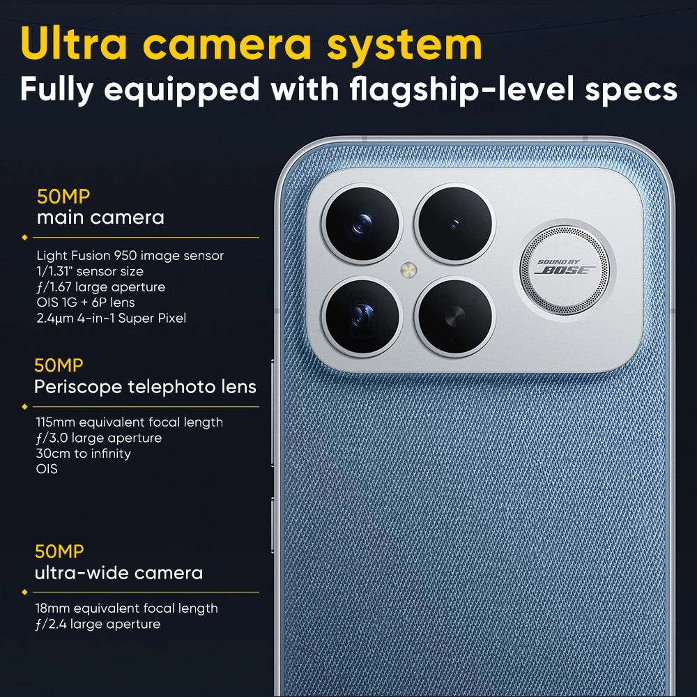 Original POCO F8 Ultra Globale Version Smartphone Snapdragon 8 Elite Gen 5 6,9" Display 6500mAh 100W HyperCharge 50W Wireless NFC