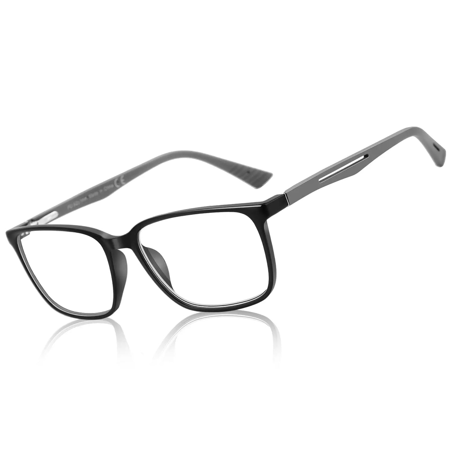 ZENOTTIC Square Prescription Glasses Anti Blue Light Photochromic optical Eyeglasses with Myopia Hyperopia Progressive Lens