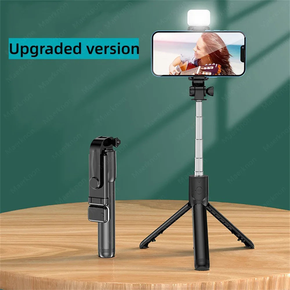 Wireless Bluetooth Selfie Stick Portable Tripod Stand Multifunctional Tripod With Wireless Remote Shutter For IOS Android Phone