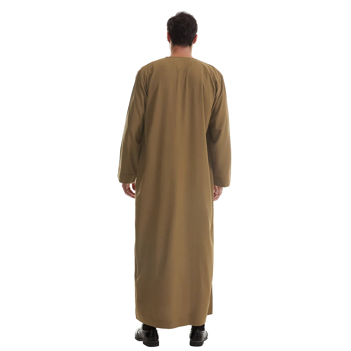 New 2024 Eid Muslim Islamic Middle East Abaya Dubai Malaysia Loose Gown Button Shirt Men Clothing Jalabiya Abayas Ramadan Caftan
