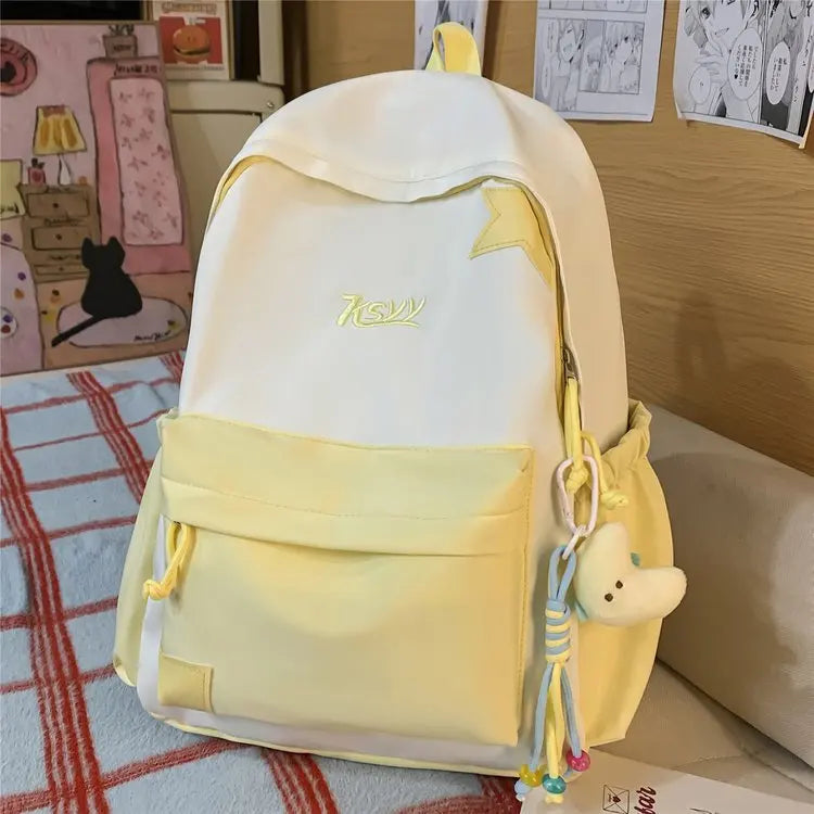 Nouveau Sac à Dos de Collège Imperméable pour Femme, Grande Capacité, Sacs d'École Tendance pour Ordinateur Portable, Joli Sac de Voyage pour Fille, Cool
