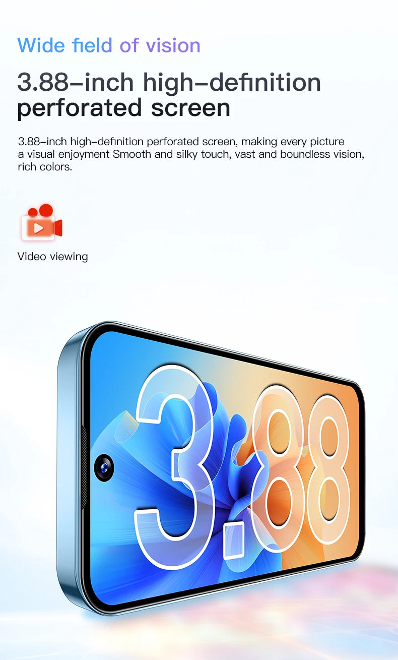 SOYES XS19 Mini Smartphone 3.88 Zoll 2 GB RAM 16 GB ROM Android 10.0 mit Gesichtserkennung Dual SIM Standby 3G-Netzwerk Kleines Telefon