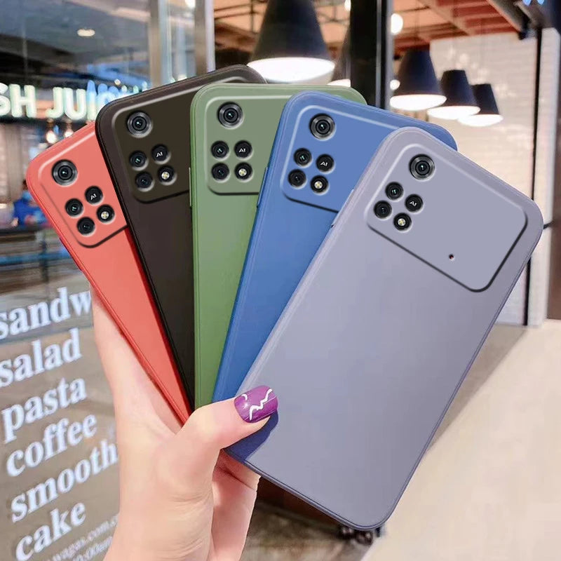 Ricestate case For Xiaomi Poco M4 Pro 4G Soft Silicone Matte Camera Protective Phone Cover For POCO M4 Pro 4G Case Coque Slim