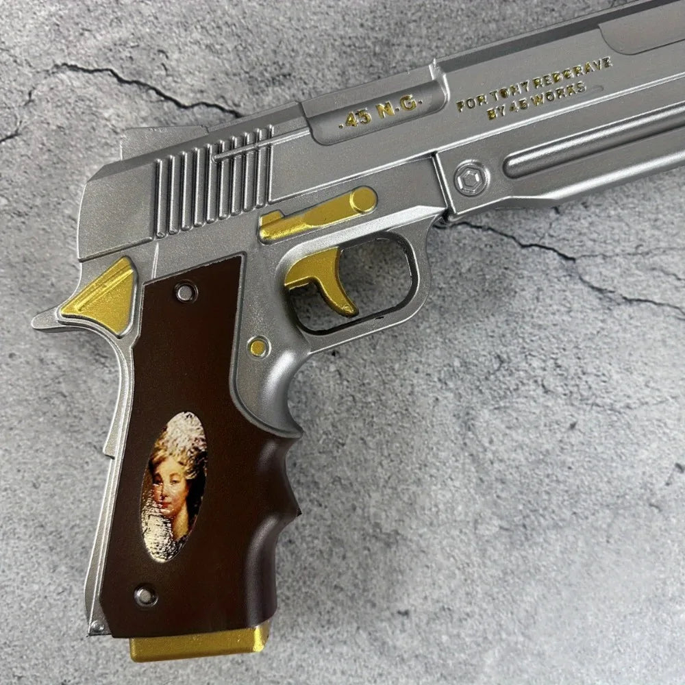 Pistolet Dante PU de 15 pouces Devil May Cry 4 Ebony Ivory Accessoire de Cosplay Anime DMC Pistolet Réel Katana Japonais Pistolet Jouet Cadeau Original