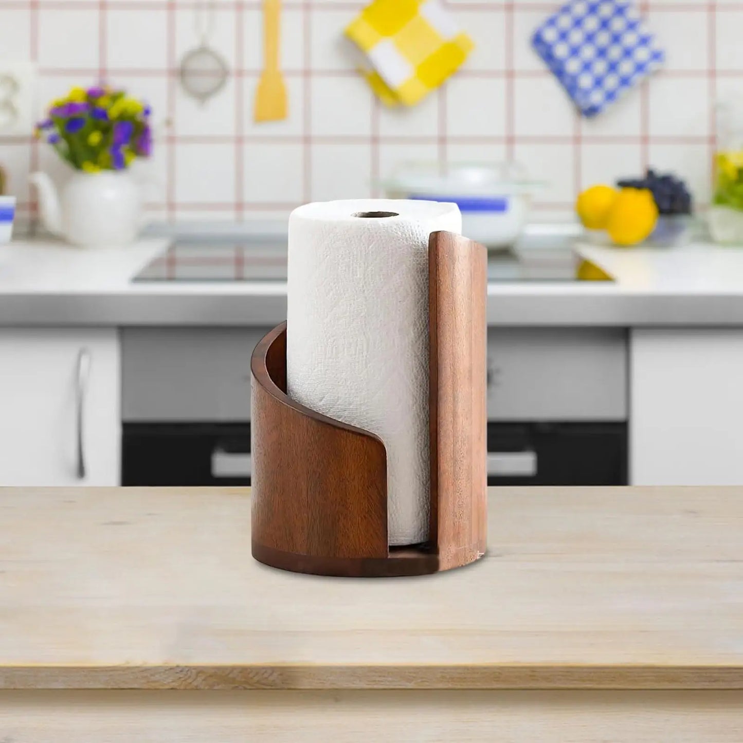 Arbeitsplatten-Küchenrollenhalter Toilettenrollenhalter Rutschfest Dekorativer Aufbewahrungsständer für Zuhause Küche Esszimmer Büro