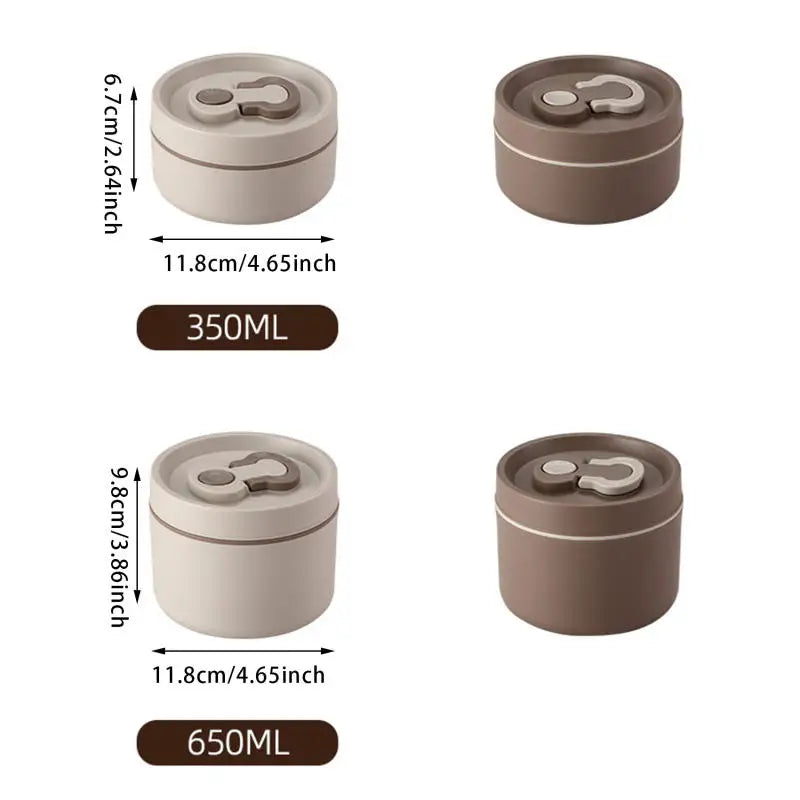 350ml/650ml Food Thermal Jar Insulated Soup Cup Thermos Containers Stainless Steel Lunch Box Thermo Keep Hot for School Children