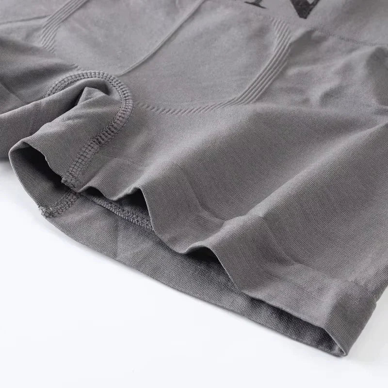 5 Pcs Men’s Boxer Briefs Breathable Soft Stretch Underwear High Elastic Comfortable Plain Color Shorts
