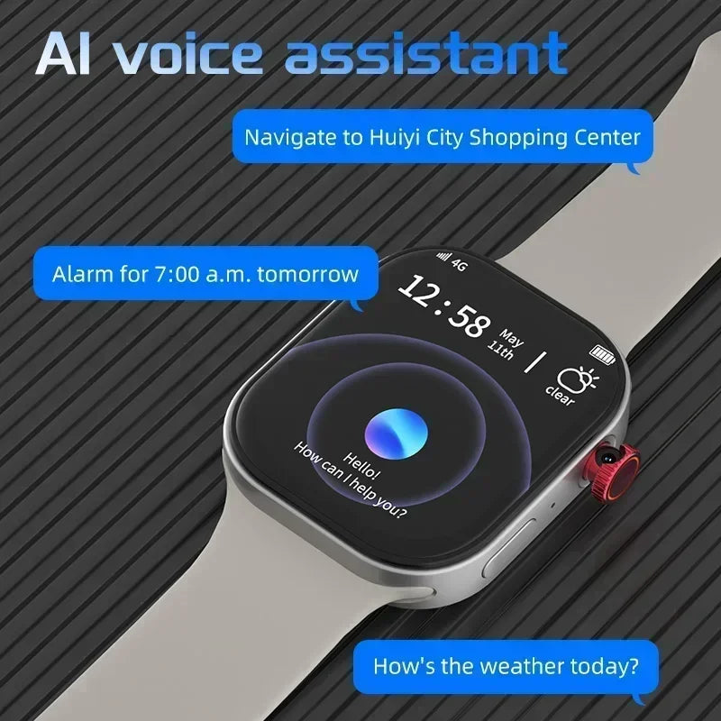 La smartwatch Android 4G VP99 dispose d'une caméra rotative à 180°, d'un emplacement pour carte SIM, du suivi GPS, de la connectivité WiFi, d'un espace de stockage de lecture et de la voix IA.