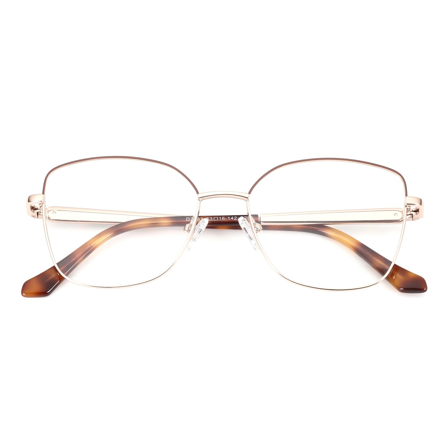 ZENOTTIC S Größe Modische Metall-Schmetterlings-Korrektionsbrille für Damen Gleitsicht-Mehrstärken-Optikgläser Myopie-Brille