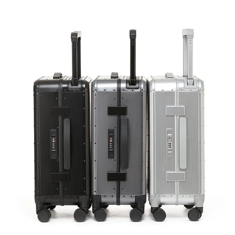 20/24 inch All aluminum-magnesium alloy Travel Suitcase Carry-On Luggage Trolley Case With Wheels Business Boarding Box