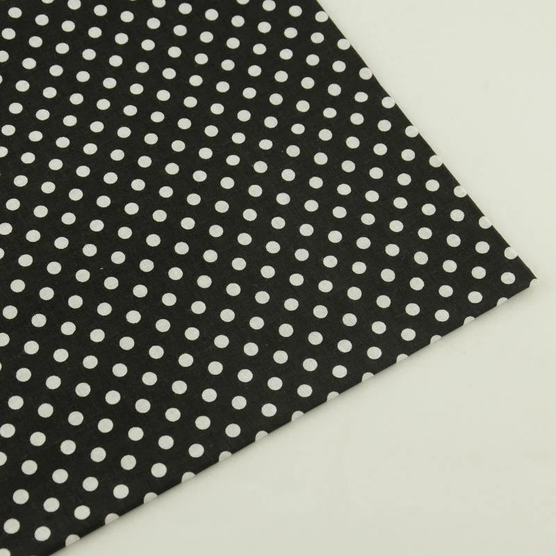 Dünne, schöne Baumwollstoffe mit Tupfen, Meterware, günstige Stoffe als Meterware im Angebot, für Näharbeiten, Puppen, Bastelmaterial
