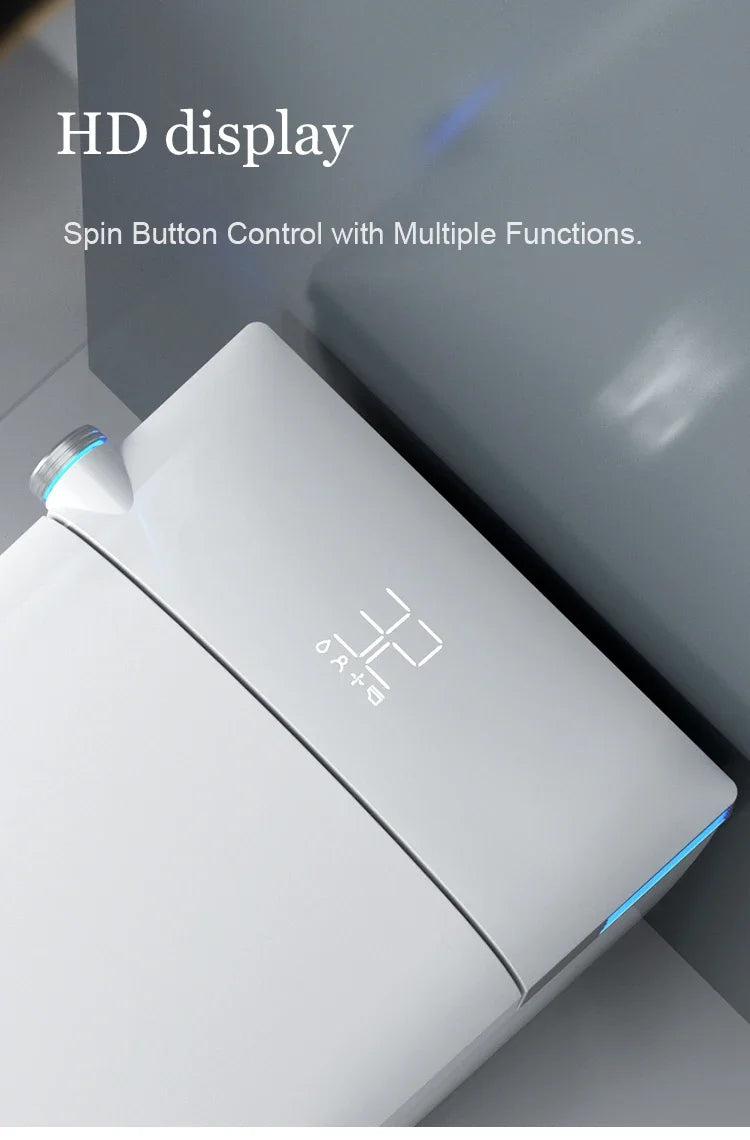 Smart Toilet, Inodoros Inteligente Ferngesteuertes automatisches WC mit elektrischer Spülung, Bidet, einteiliges intelligentes Becken